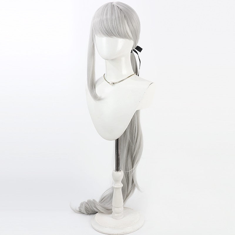 The Hundred Line -Last Defense Academy- Tsubasa Kawana Silver White Cosplay Wig New Edition