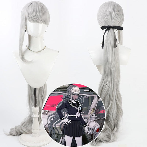 The Hundred Line -Last Defense Academy- Tsubasa Kawana Silver White Cosplay Wig New Edition