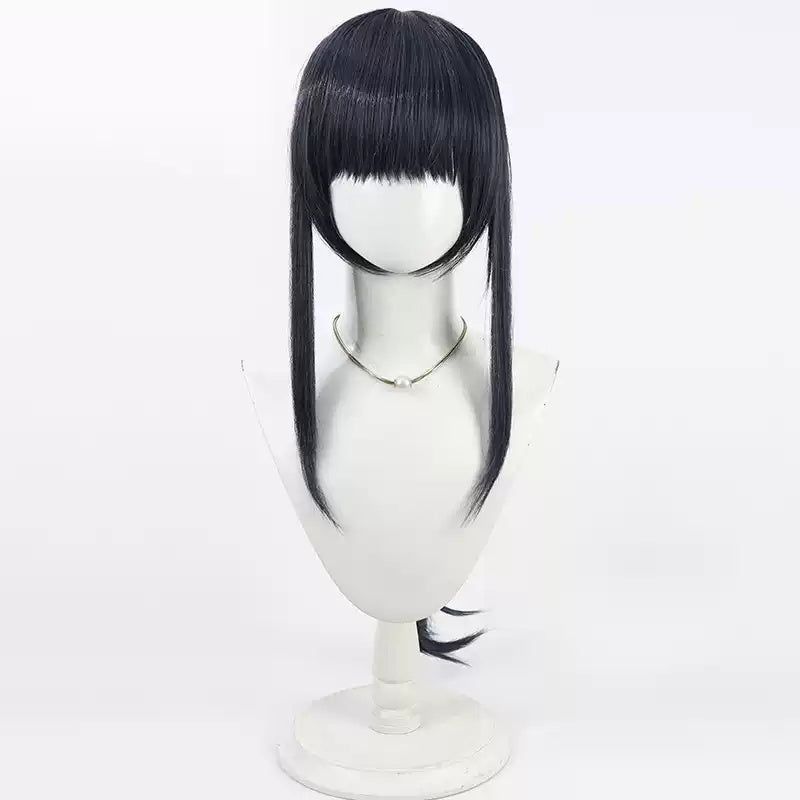 The Hundred Line -Last Defense Academy- Kyoshika Magadori Deep Blue Cosplay Wig