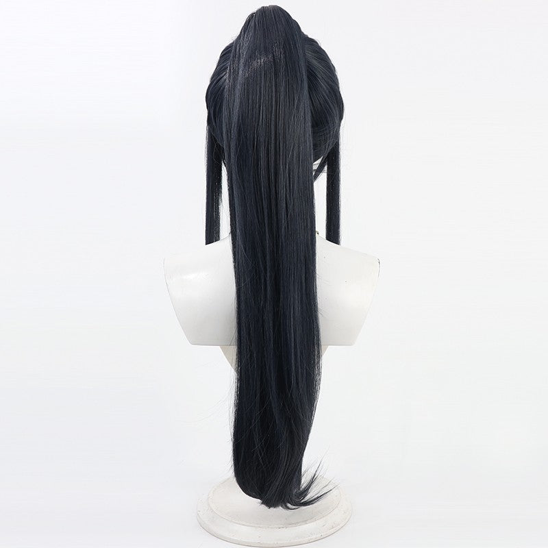 The Hundred Line -Last Defense Academy- Kyoshika Magadori Deep Blue Cosplay Wig