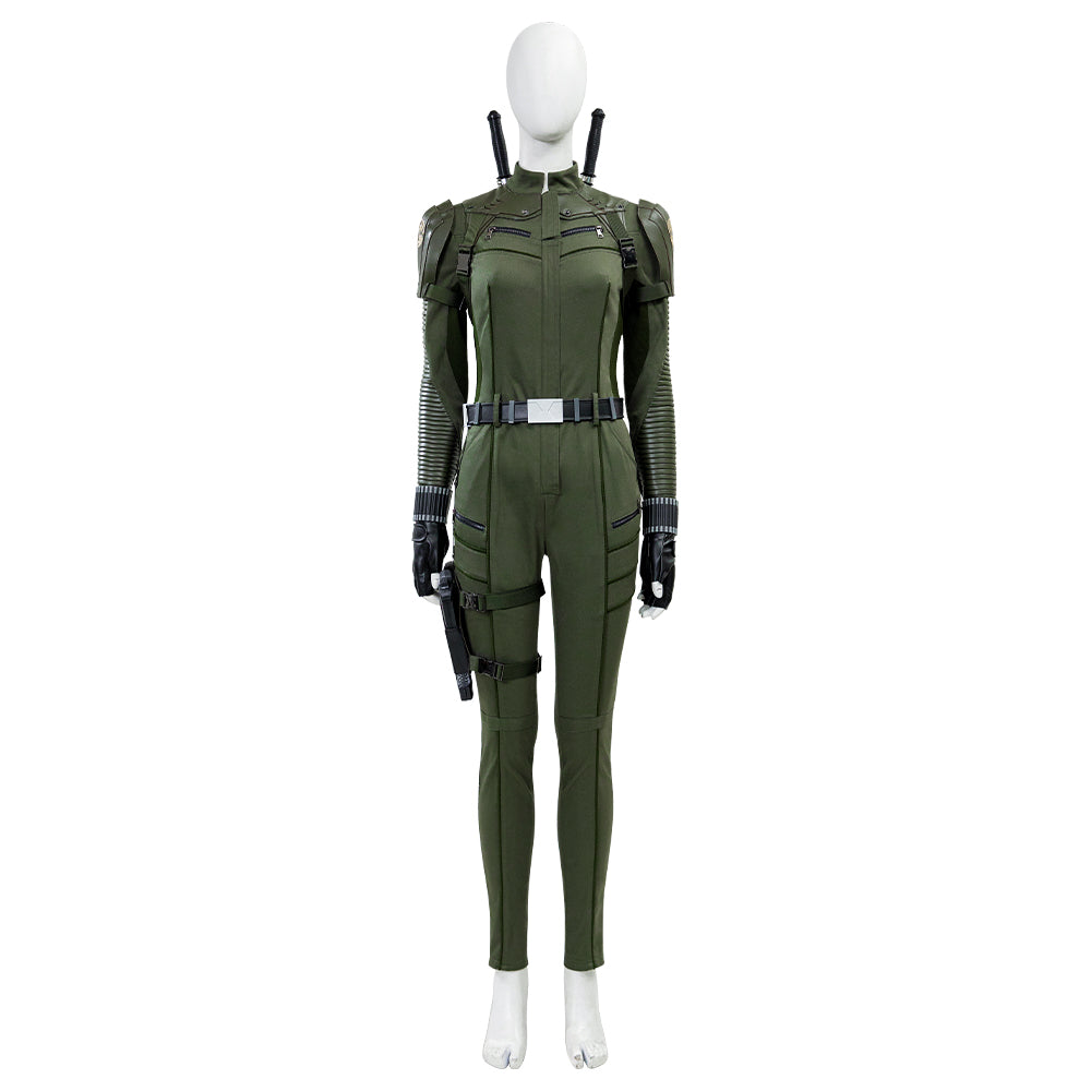 Thunderbolts 2025 Movie Yelena Belova Cosplay Costume (Gun and weapon stick not included)