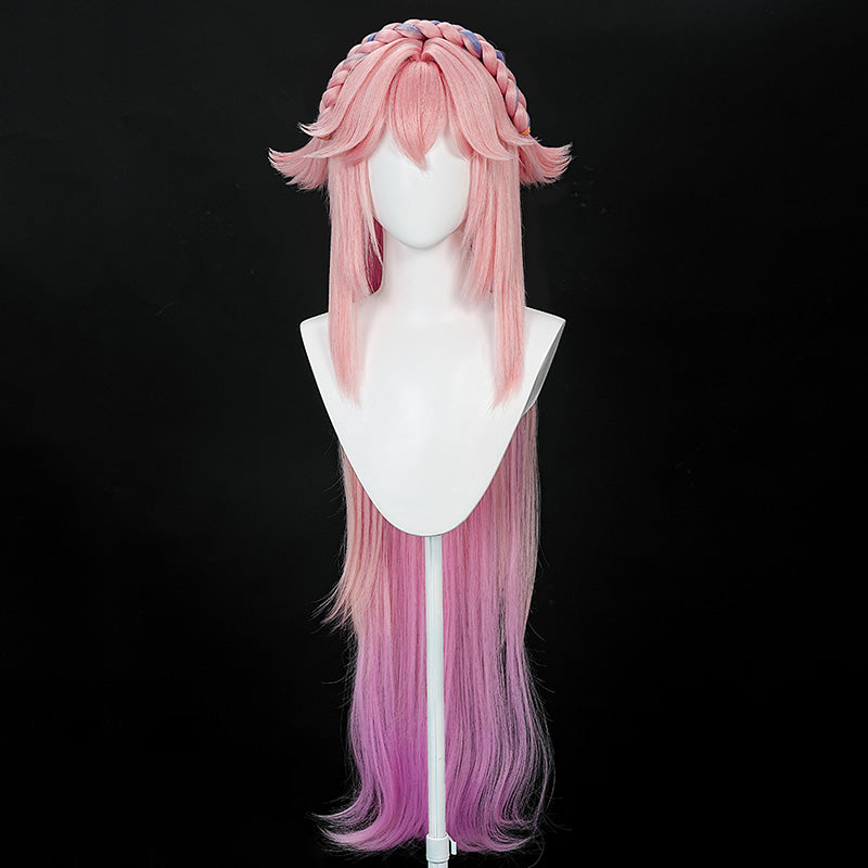 TikTok x Genshin Impact Ft. Yae Miko Cosplay Wig