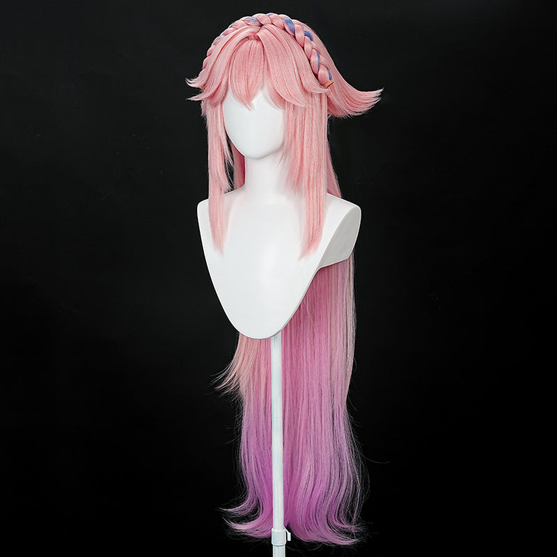 TikTok x Genshin Impact Ft. Yae Miko Cosplay Wig