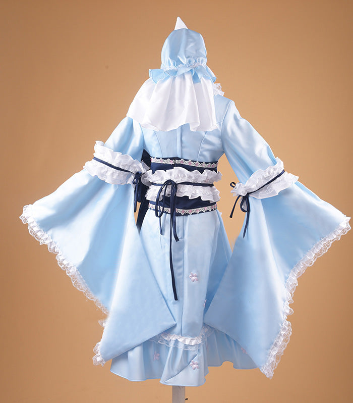Touhou Project Yuyuko Saigyouji Cosplay Costume