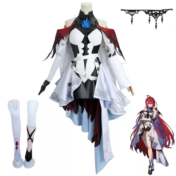 Virtual YouTuber -Justice- Elizabeth Rose Bloodflame Cosplay Costume