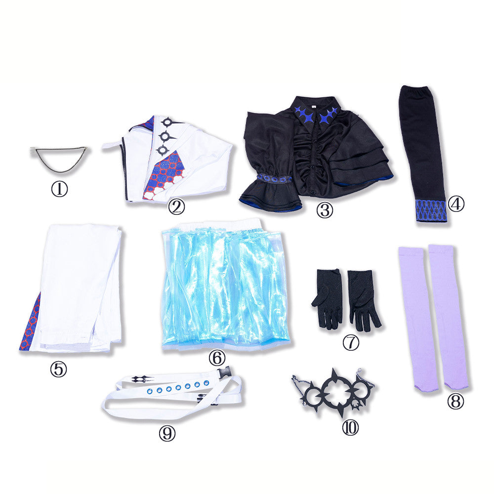 Virtual YouTuber NIJISANJI Dytica Hoshirube Sho Cosplay Costume