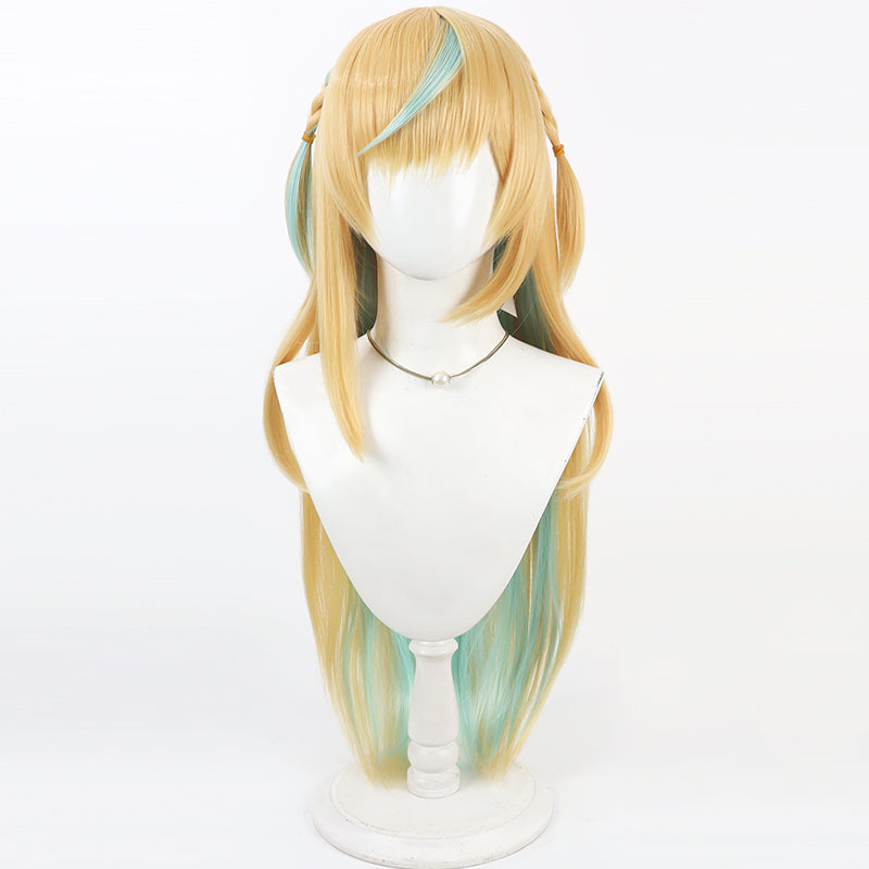Virtual YouTuber NIJISANJI Mitarashi-dan Tachitsute Toto Summer White Dress Cosplay Wig