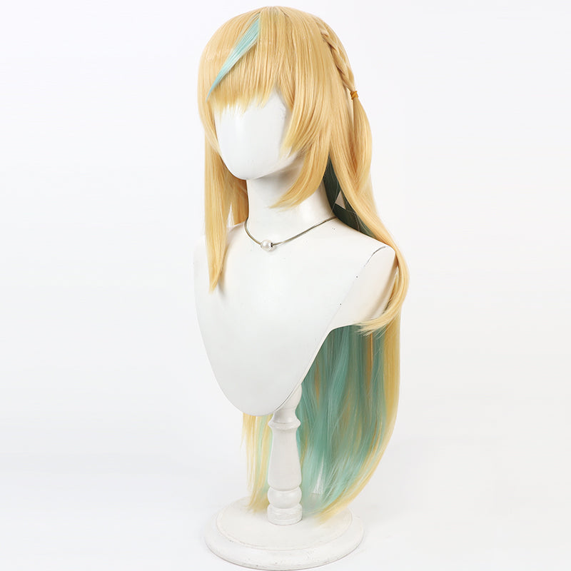 Virtual YouTuber NIJISANJI Mitarashi-dan Tachitsute Toto Summer White Dress Cosplay Wig