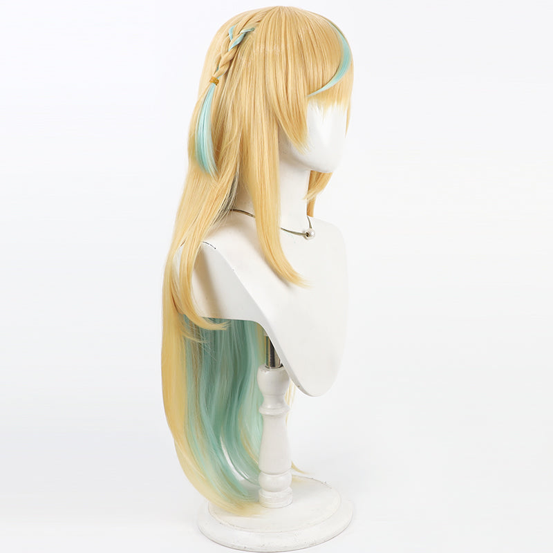 Virtual YouTuber NIJISANJI Mitarashi-dan Tachitsute Toto Summer White Dress Cosplay Wig