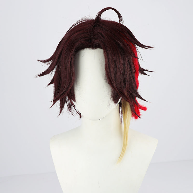 Virtual YouTuber NIJISANJI Saegusa Akina Black T-shirt Version Cosplay Wig