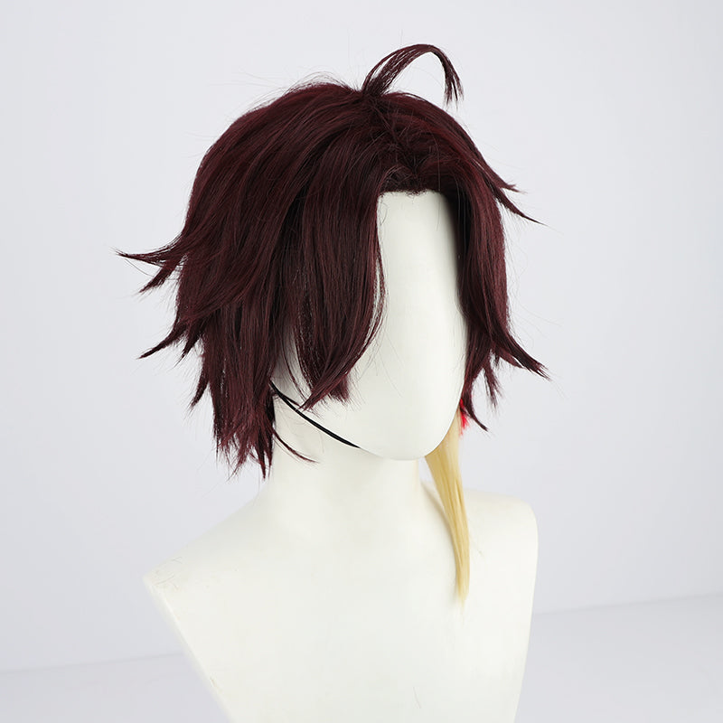 Virtual YouTuber NIJISANJI Saegusa Akina Black T-shirt Version Cosplay Wig