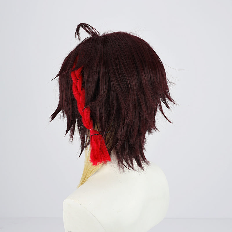 Virtual YouTuber NIJISANJI Saegusa Akina Black T-shirt Version Cosplay Wig