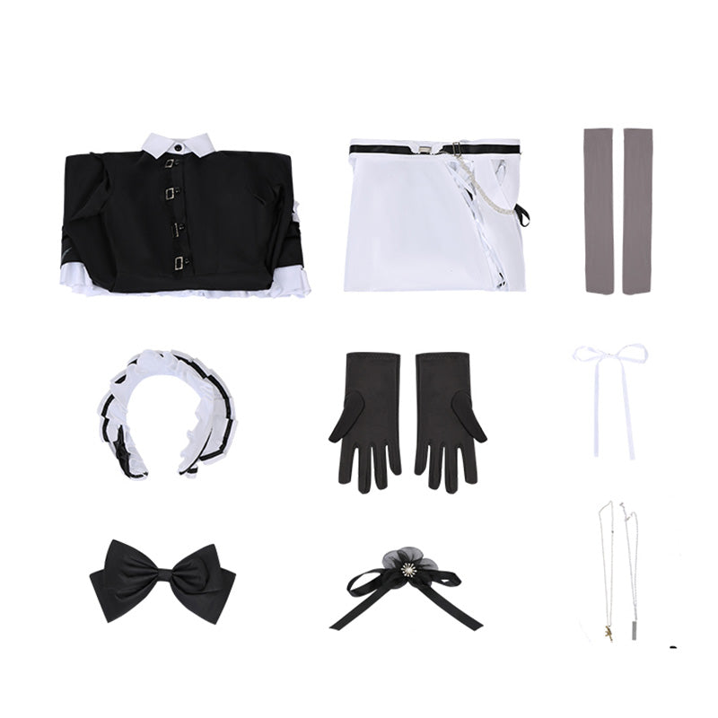 Virtual YouTuber NIJISANJI Kanae Maid Outfit Cosplay Costume