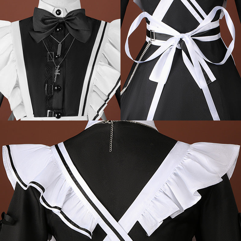Virtual YouTuber NIJISANJI Kanae Maid Outfit Cosplay Costume