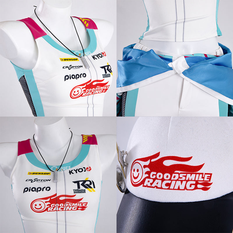 Vocaloid Hatsune Miku Racing Miku Kyojo Cup 2024 Ver. Cosplay Costume