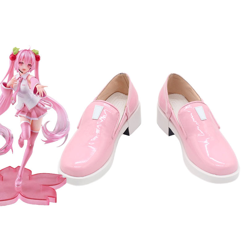 Vocaloid Hatsune Miku Sakura Miku Cosplay Shoes