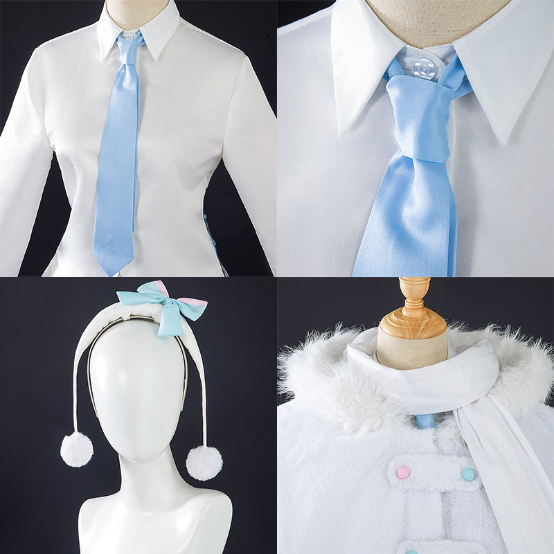 Vocaloid Hatsune Miku Snow Miku 2024 x Mitsukoshi Cosplay Costume