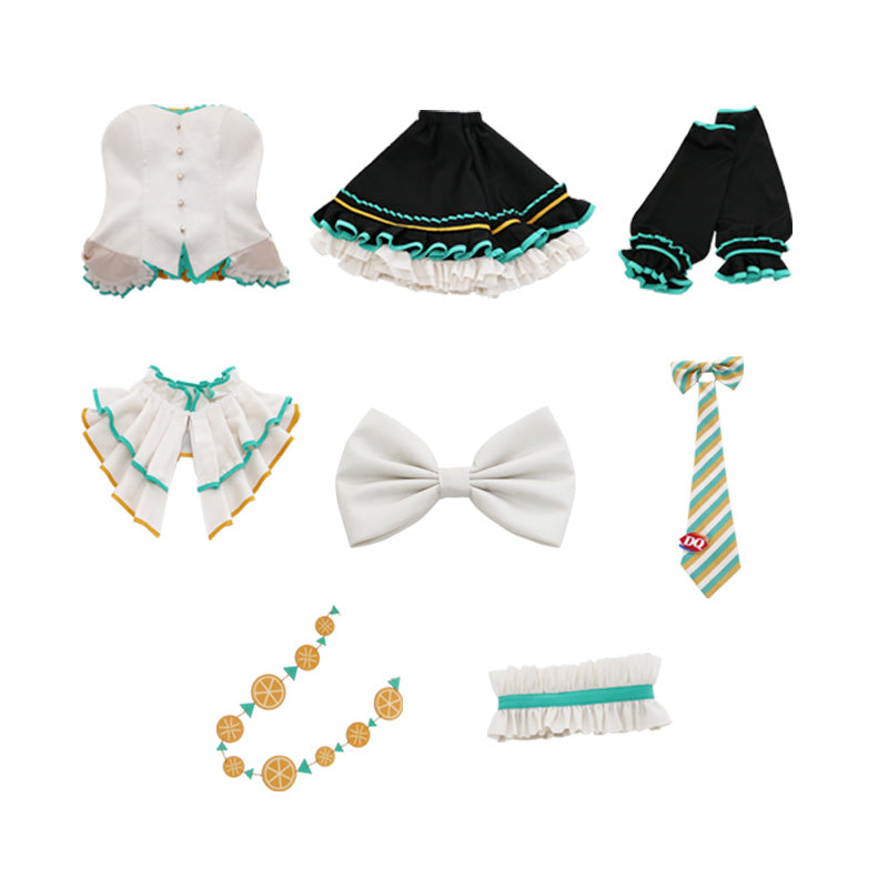 Vocaloid Hatsune Miku x Dairy Queen DQ Cosplay Costume