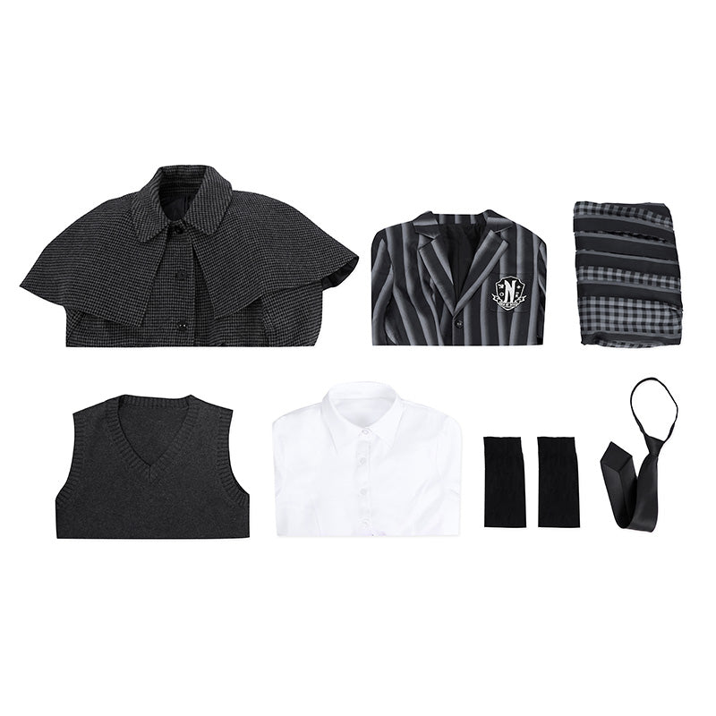 Wednesday 2 The Addams Family Wednesday Addams Nevermore Academy Uniform Cosplay Costume