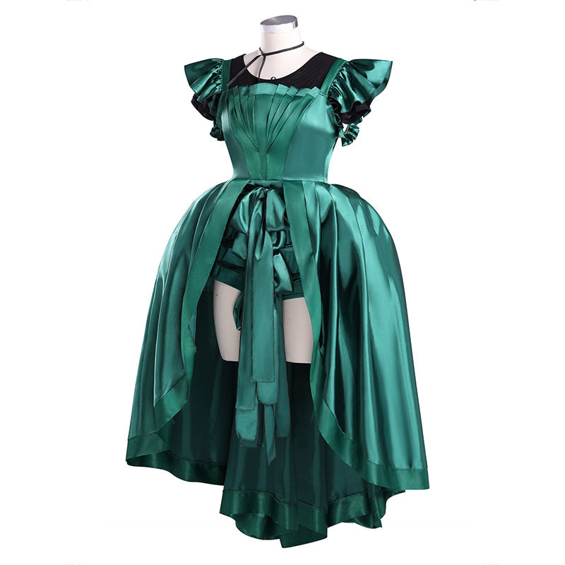 Wednesday 2 The Addams Family Agnes Demille Green Dress Cosplay Costume