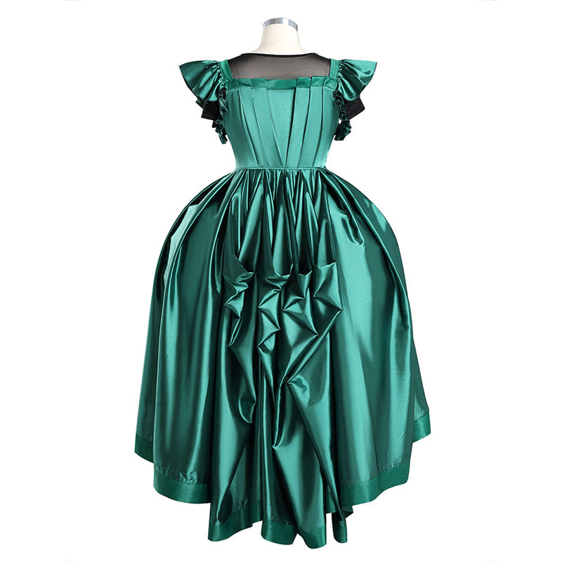 Wednesday 2 The Addams Family Agnes Demille Green Dress Cosplay Costume