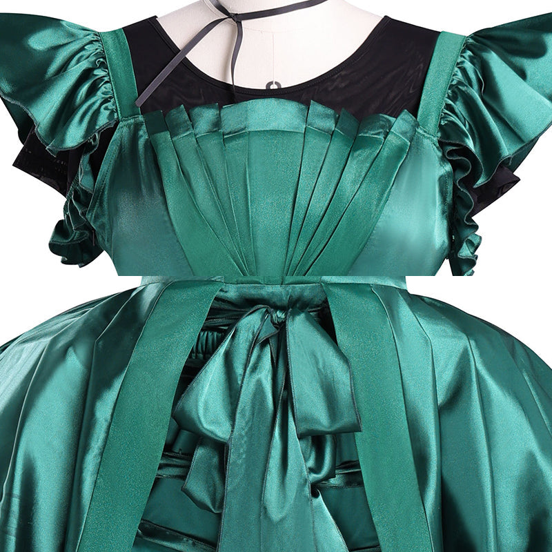 Wednesday 2 The Addams Family Agnes Demille Green Dress Cosplay Costume