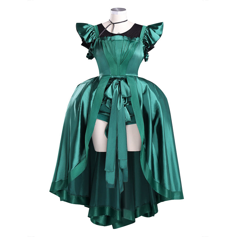 Wednesday 2 The Addams Family Agnes Demille Green Dress Cosplay Costume