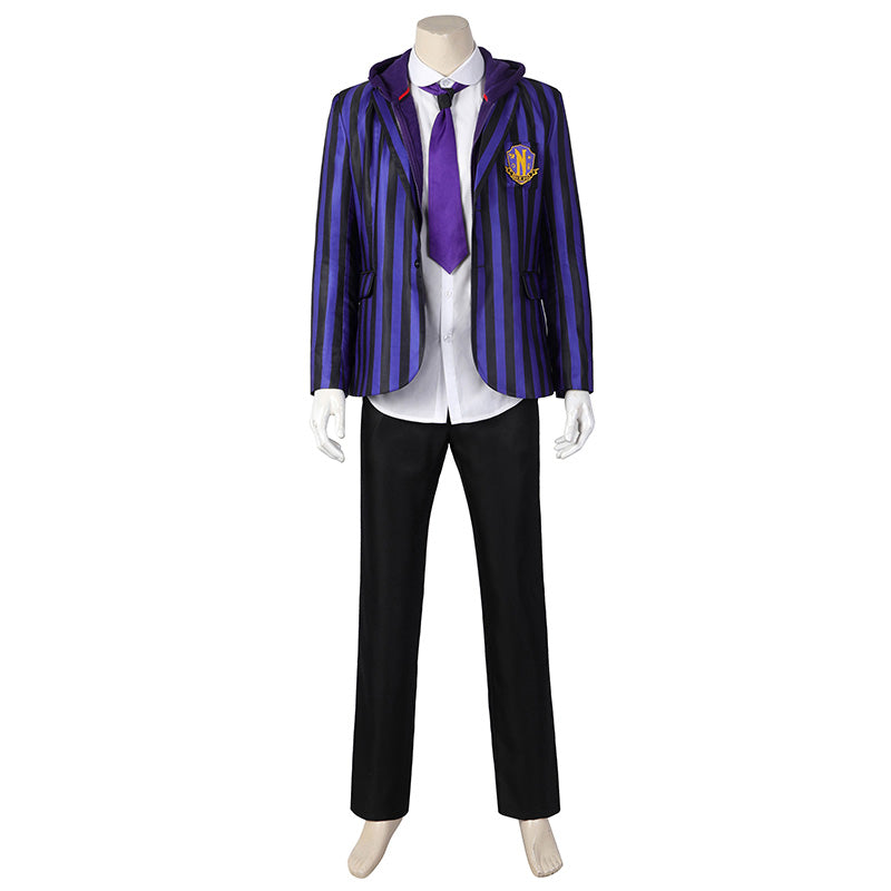 Wednesday 2 The Addams Family Nevermore Academy Uniform Xavier Thorpe Ajax Petropolus Cosplay Costume