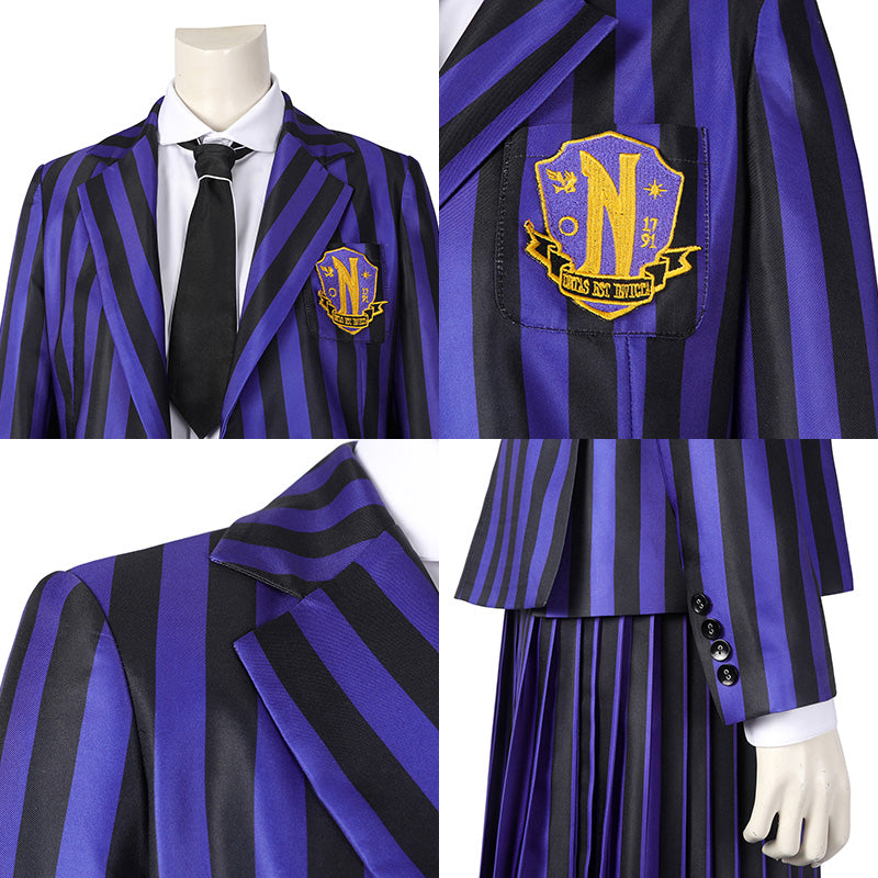 Wednesday 2 The Addams Family Nevermore Academy uniform Enid Sinclair Bianca Barclay Cosplay Costume
