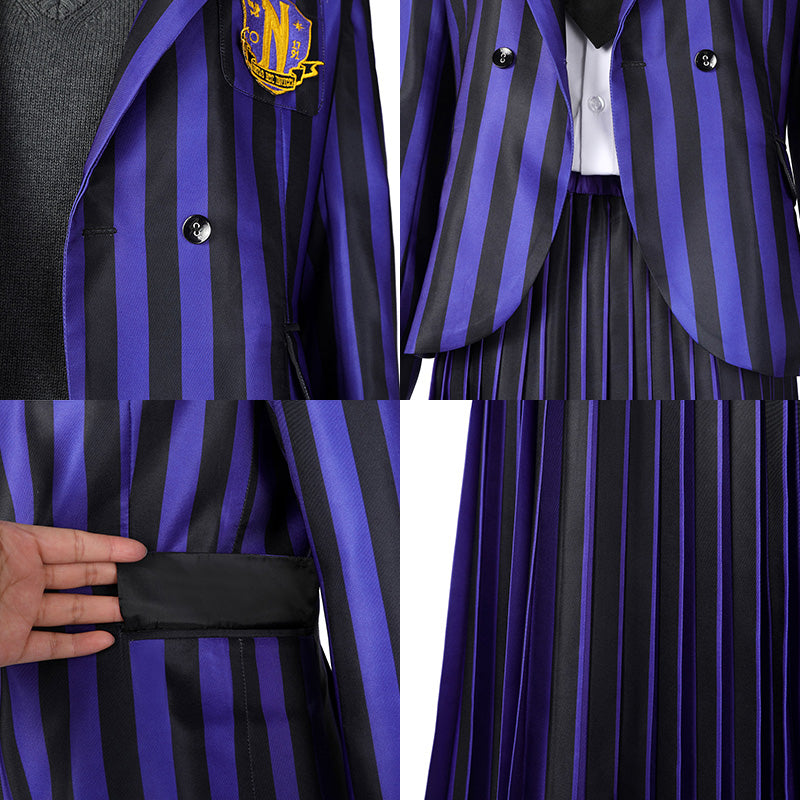 Wednesday 2 The Addams Family Nevermore Academy uniform Enid Sinclair Bianca Barclay Cosplay Costume
