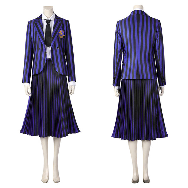 Wednesday 2 The Addams Family Nevermore Academy uniform Enid Sinclair Bianca Barclay Cosplay Costume