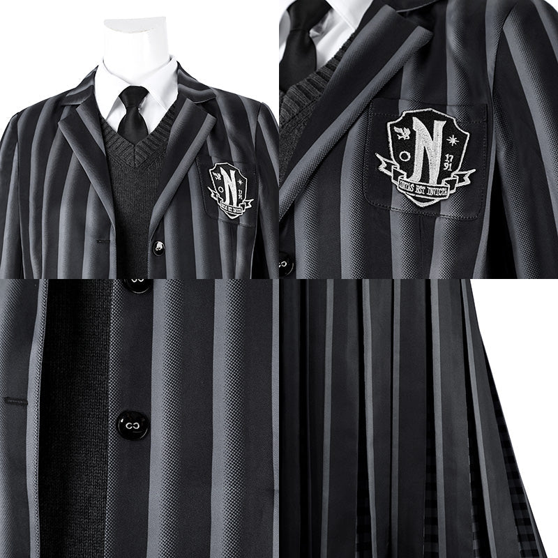 Wednesday 2 The Addams Family Wednesday Addams Nevermore Academy Uniform Cosplay Costume
