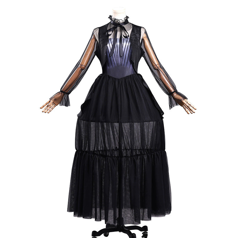 Wednesday 2 The Addams Family Wednesday Black Dress Cosplay Costume
