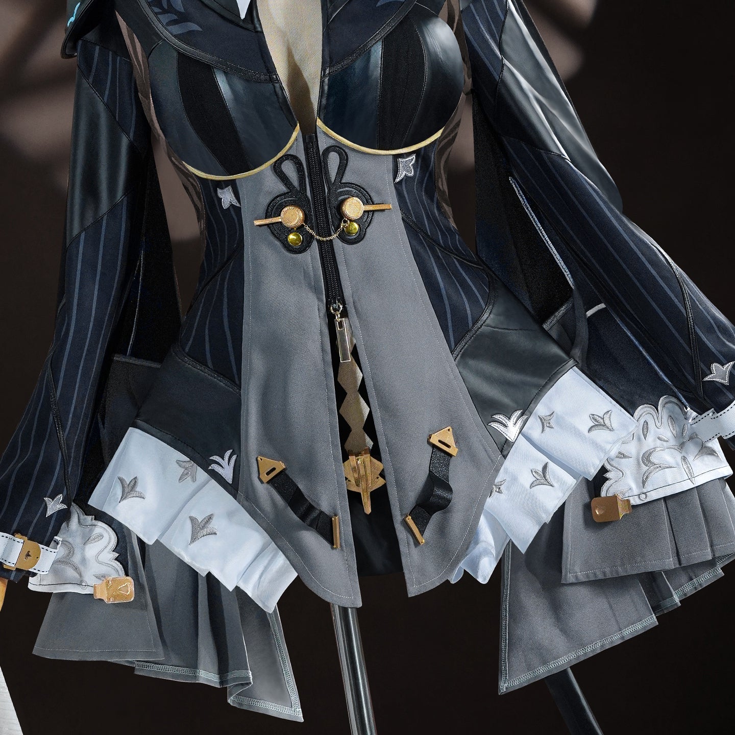 Zenless Zone Zero Yixuan Trails of Ink Deep Gray Cosplay Costume
