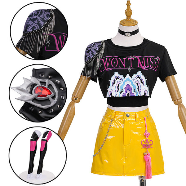 R KPop Demon Hunters HUNTR/X Mira Cosplay Costume