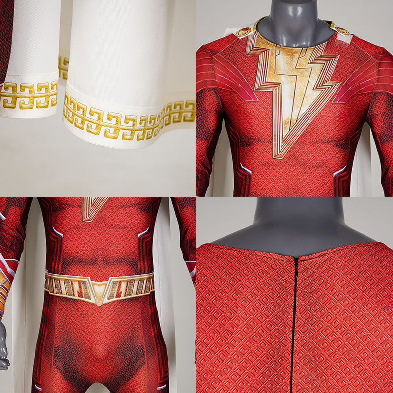 2023 Movie Shazam! Fury of the Gods Shazam Billy Batson Cosplay Costume