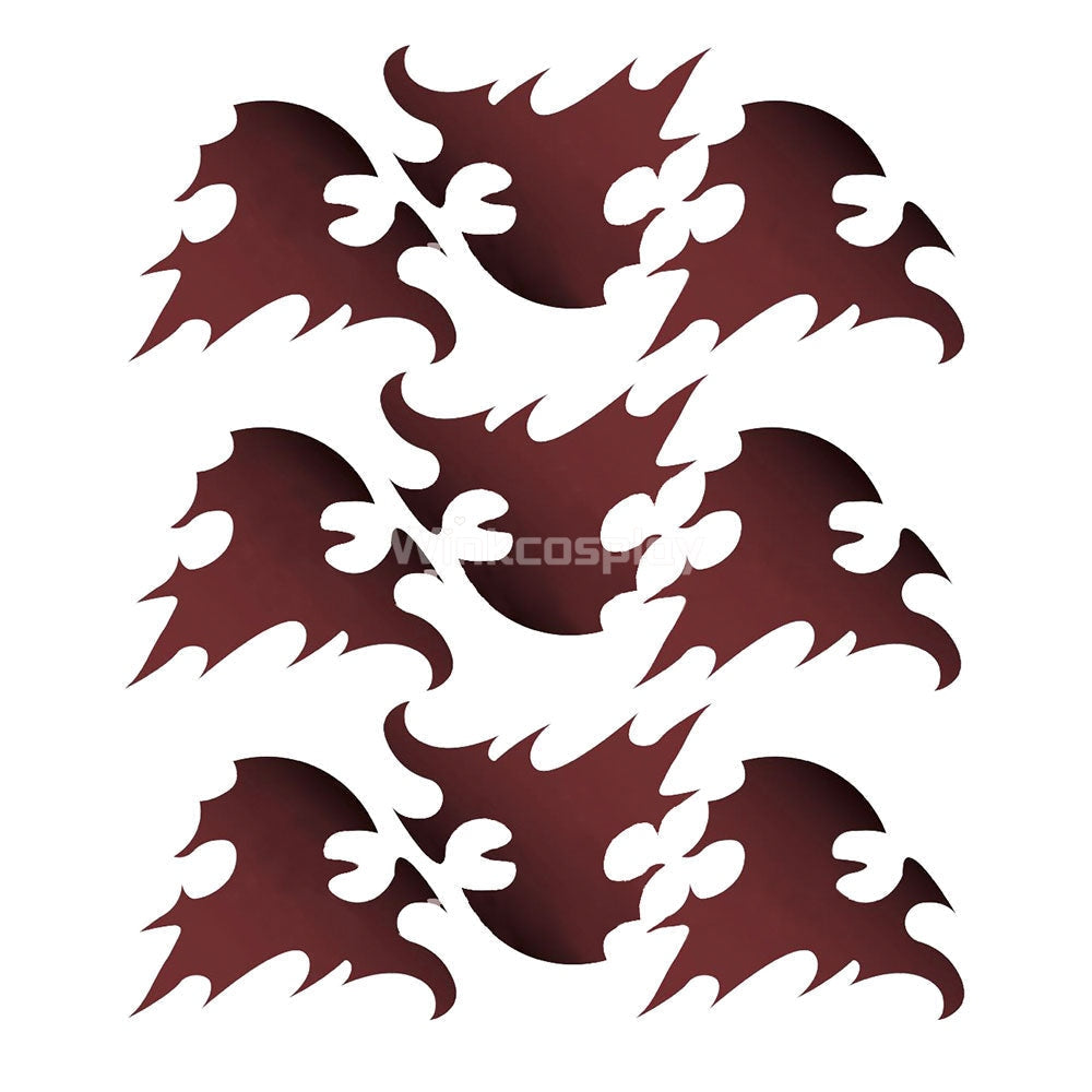 Demon Slayer: Kimetsu No Yaiba Kamado Tanjirou Three Tattoo Stickers Cosplay Accessory Prop