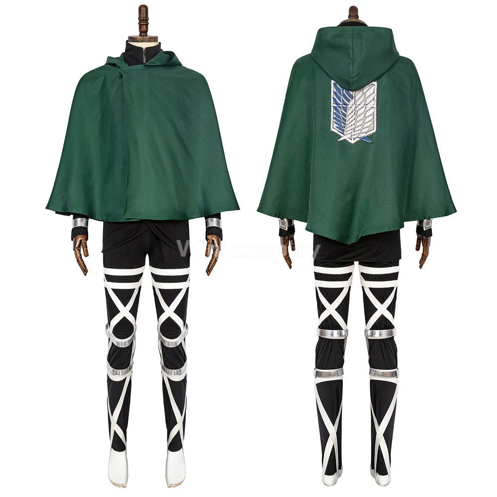 Attack On Titan Shingeki No Kyojin Final Season Levi Ackerman Cosplay Costume - Premium Edition