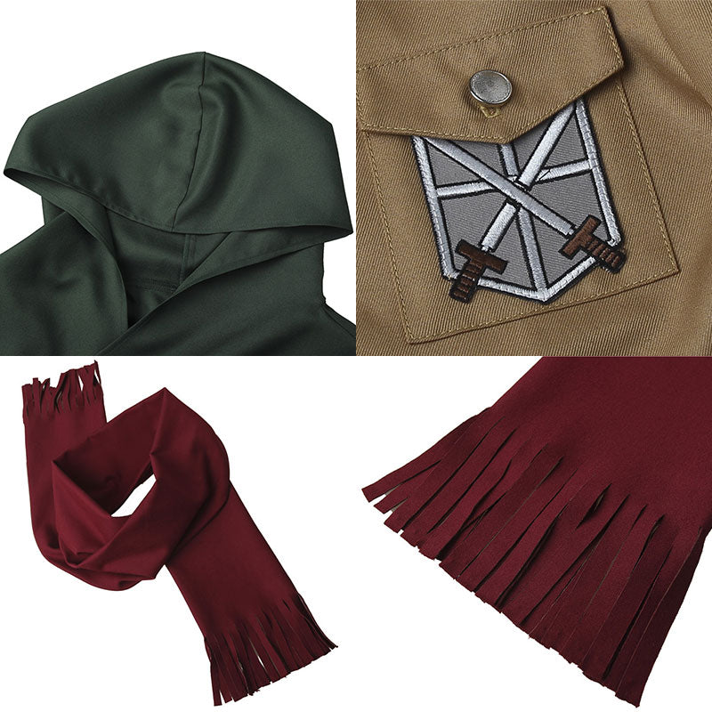 Attack on Titan Mikasa Ackerman Cosplay Costume