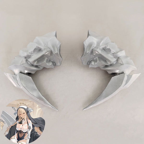 Azur Lane Implacable Nun Horn Headwear Cosplay Accessory Prop