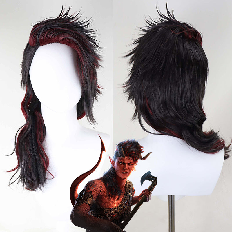 Baldurs Gate 3 Karlach Cosplay Wig