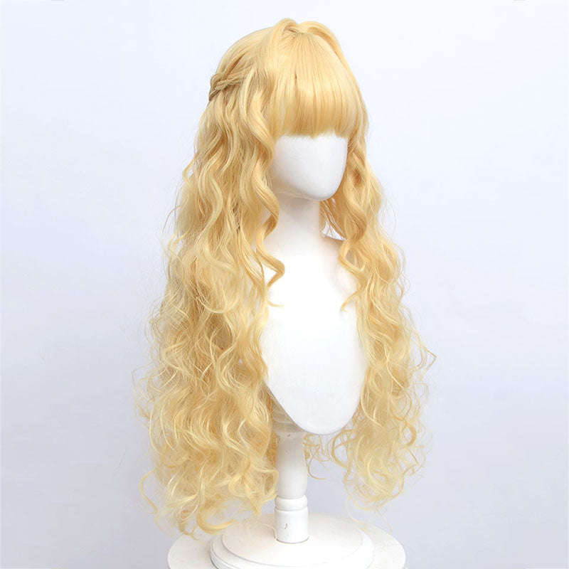 Bibliophile Princess Mushikaburi-hime Elianna Bernstein Golden Cosplay Wig