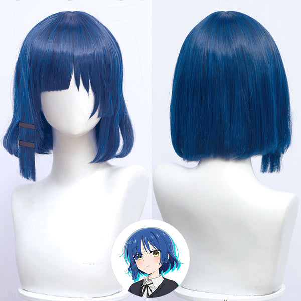 Bocchi the Rock!  Ryo Yamada Blue  Cosplay Wig