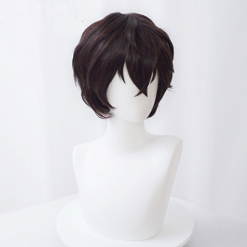 Bungo Stray Dogs Osamu Dazai Deep Brown Cosplay Wig