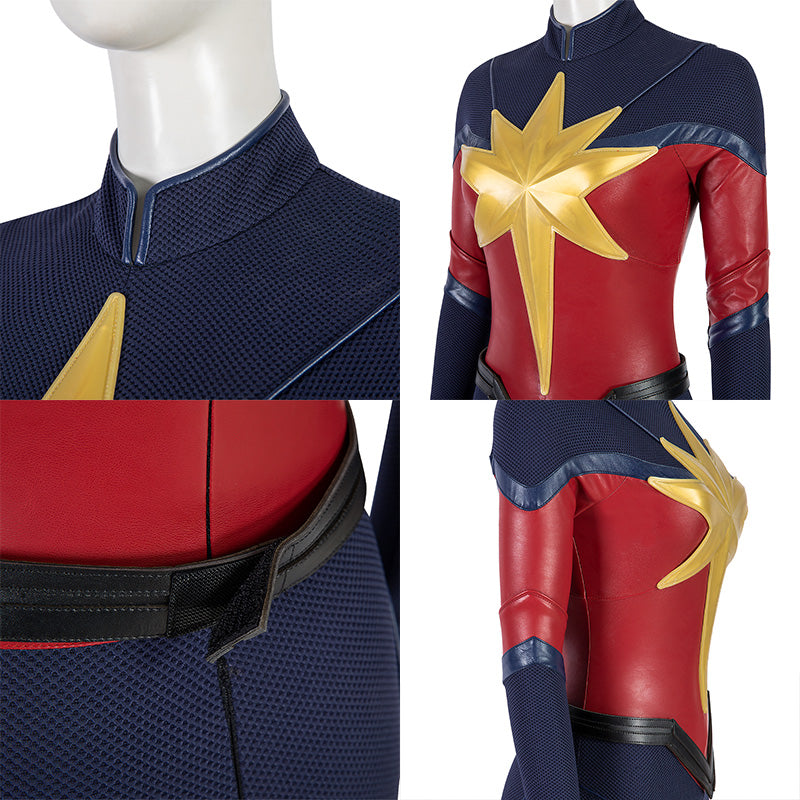 Captain Marvel 2 The Marvels Carol Danvers Team Uniform Cosplay Costume SR