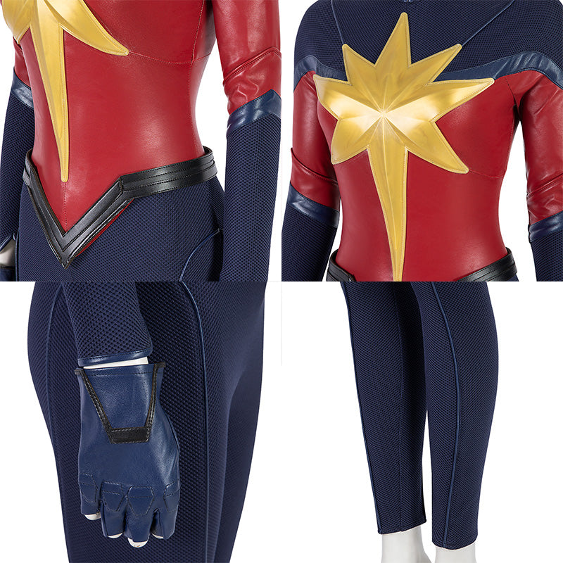 Captain Marvel 2 The Marvels Carol Danvers Team Uniform Cosplay Costume SR