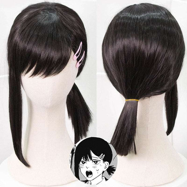 Chainsaw Man Kobeni Higashiyama Black Cosplay Wig - Wig + Hairpin