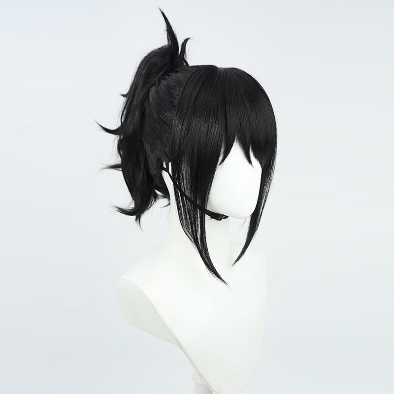 Chainsaw Man Michiko Tendo Black Cosplay Wig