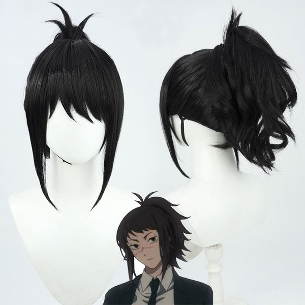 Chainsaw Man Michiko Tendo Black Cosplay Wig