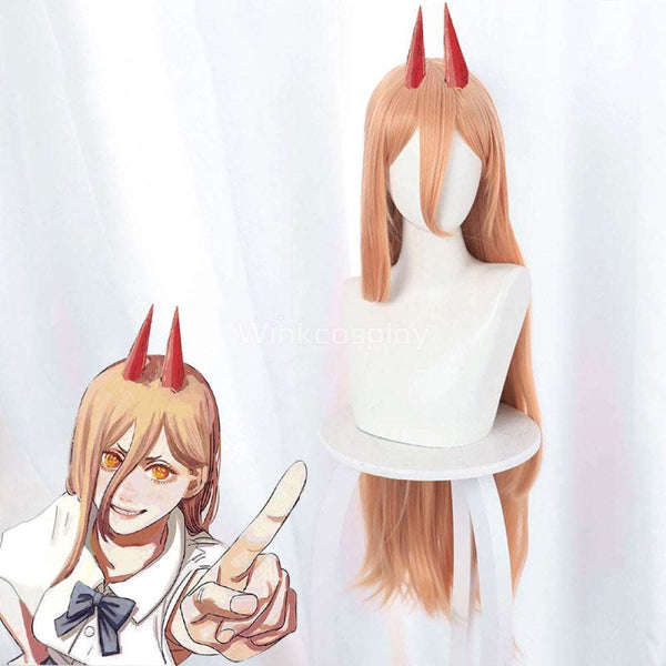 Chainsaw Man Power Orange Cosplay Wig